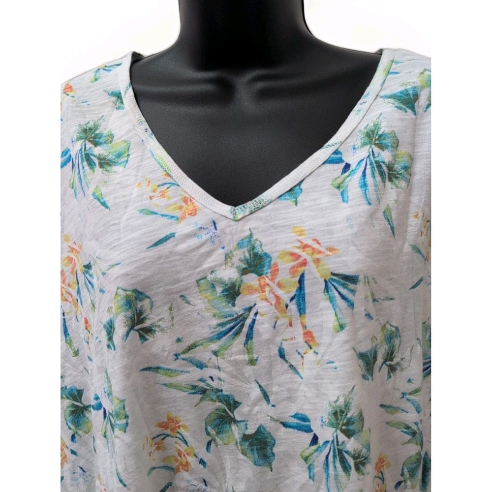 NWT Fresh Produce Santa Barbara Tunic Top Sz Small Cotton Womens 3/4 Sleeves